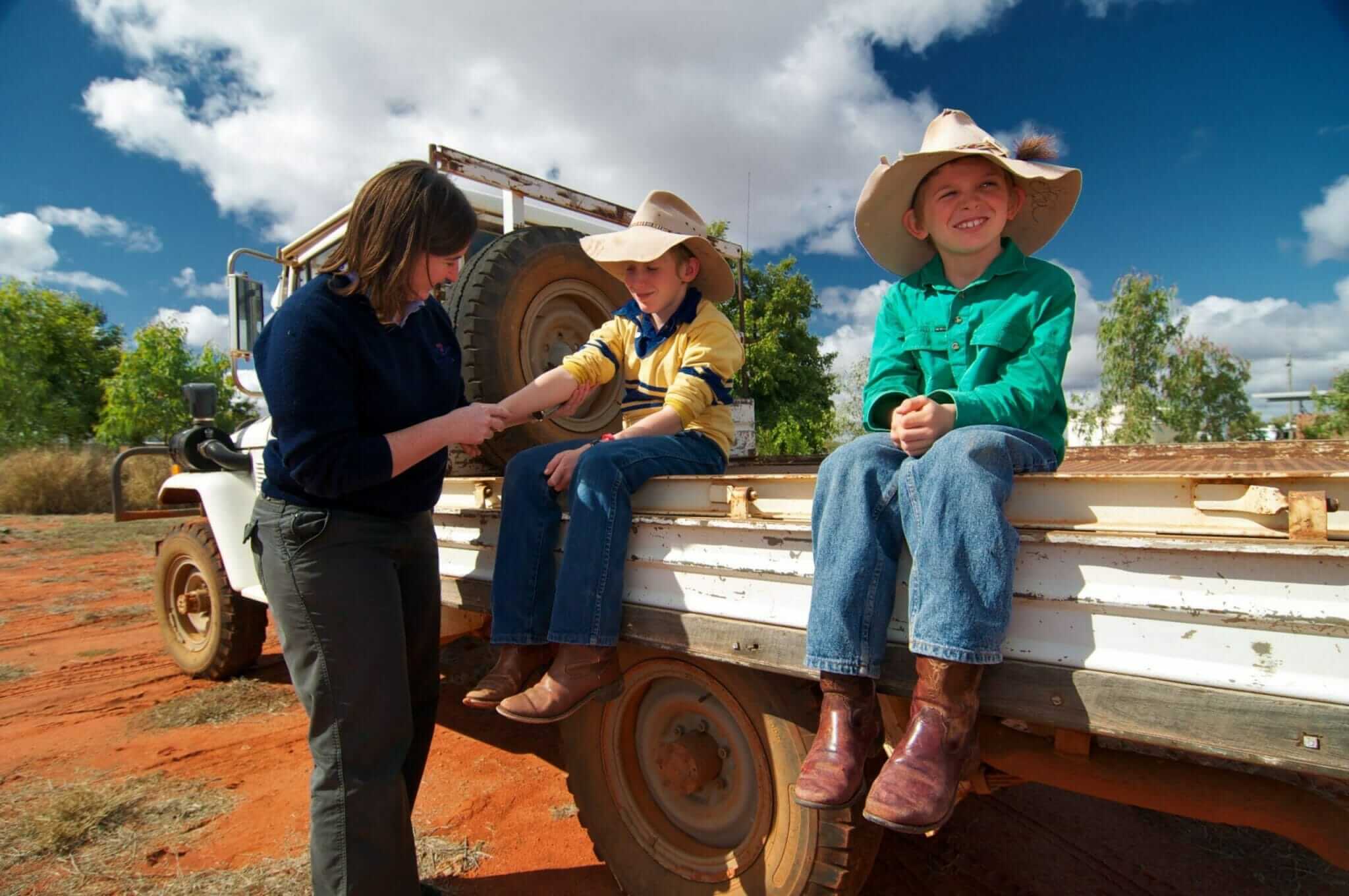 I Alice Springs kan du besøge Royal Flying Doctors