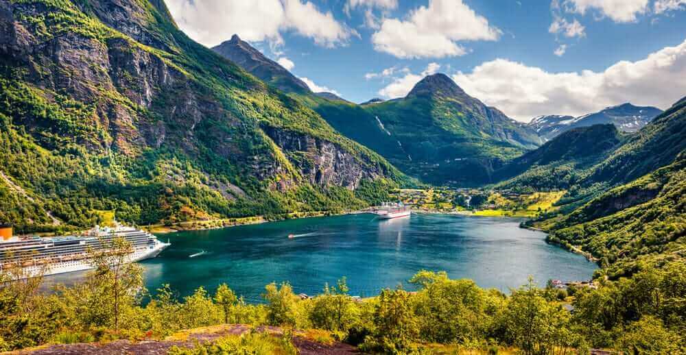 Geirangerfjorden i Norge